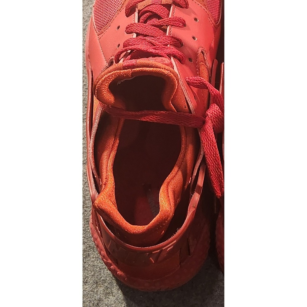 Nike Air Huarache Shoes Mens Size 12 Red 318429-660 Running Athletic Sneakers - Picture 8 of 11